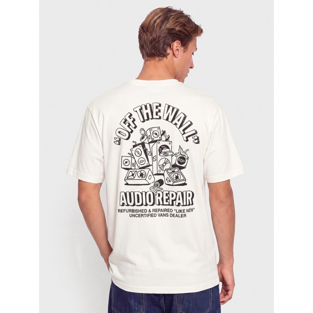 Vans Refurbed SS Tee marshmallow Ανδρικη Μπλουζα Εκρου
