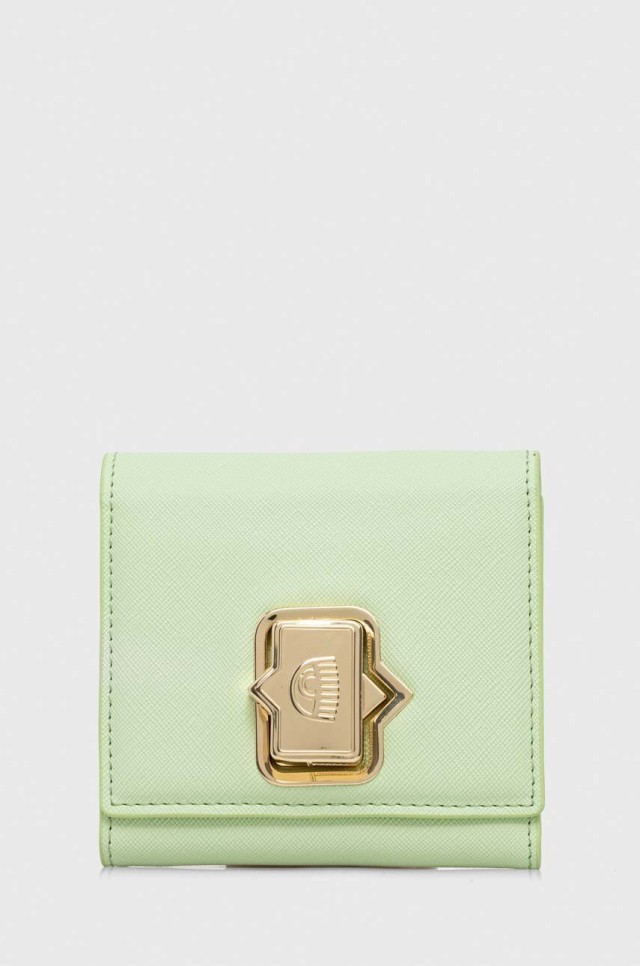 Chiara Ferragni Range F - Eyelike Pocket, Sketch 08 Γυναικείο Πορτοφόλι Πράσινο