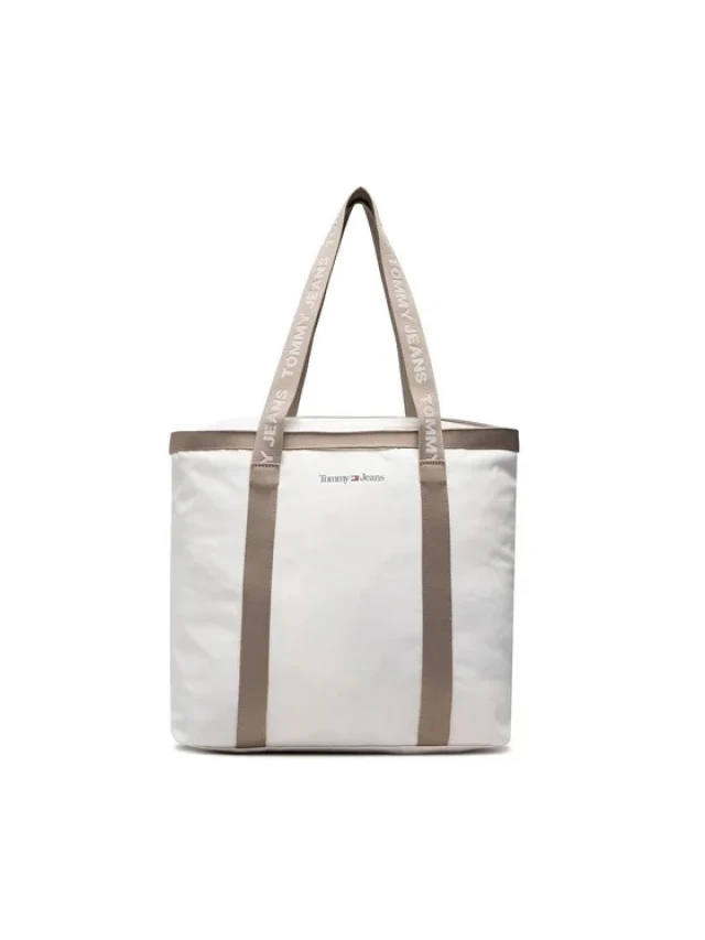 Tommy Hilfiger Tjw Essential Tote Γυναικεία Τσάντα Εκρού