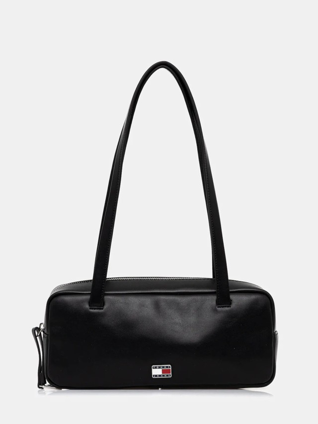Tommy Hilfiger Tjw City Shoulder Bag Γυναικεία Τσάντα Μαύρη
