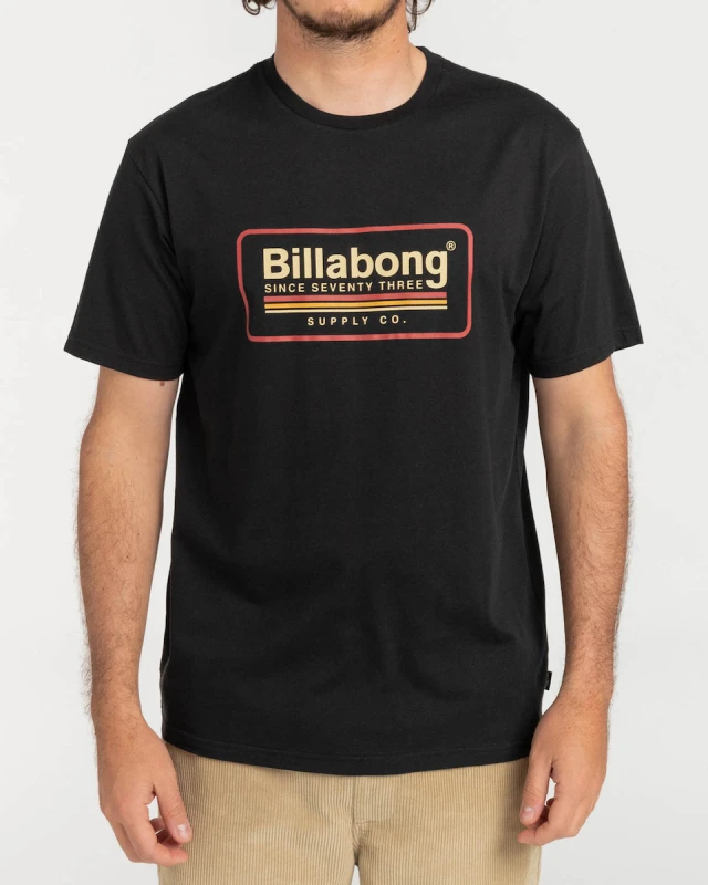 Billabong Pacifico Ss Ανδρικh Μπλουζα Μαυρη