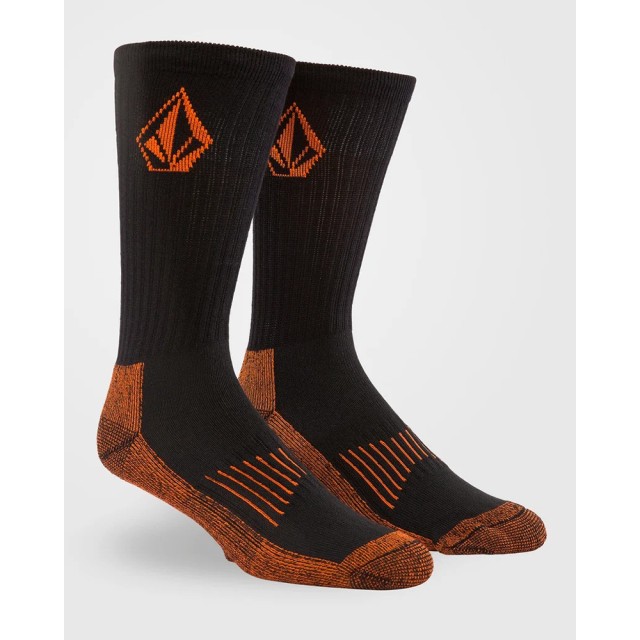 Volcom Full Stone Sock 3pk Ανδρικές Κάλτσες Μαύρες