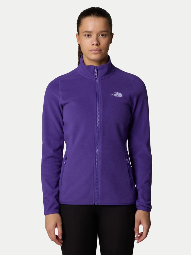 The North Face W 100 Glacier 1/4-Eu Peak Purpl Γυναικείο Fleece Μωβ