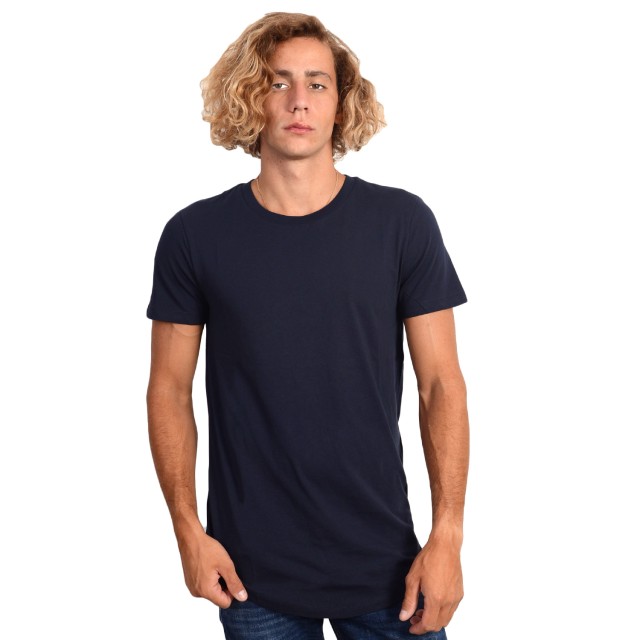 Tom Tailor 1St 007 T-Shirt With Wove Ανδρικη Μπλουζα Μπλε