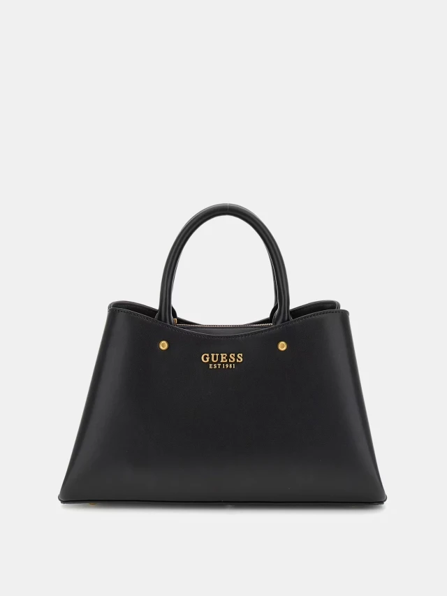 Guess Sarita Girlfriend Satchel Γυναικεία Τσάντα Μαύρη