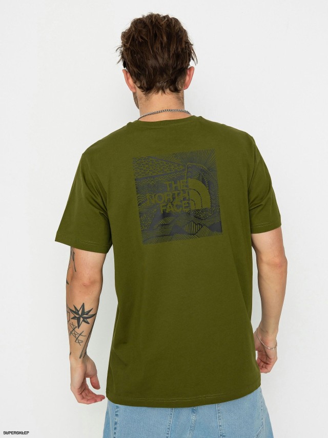 The North Face M S/S REDBOX CLBRTN TEE FOREST OL Ανδρικη Μπλουζα Χακι