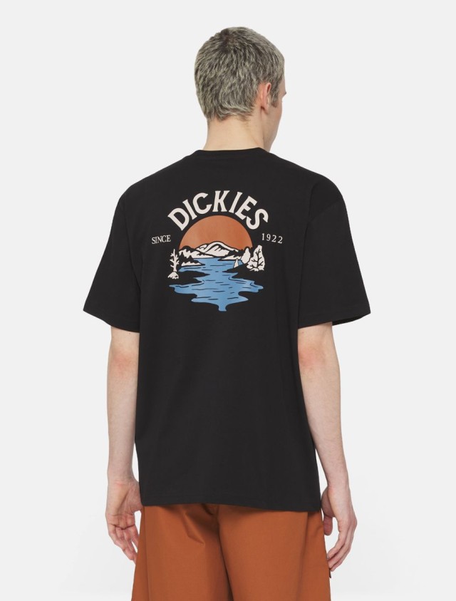 Dickies Beach Tee Ss Black Ανδρική Μπλούζα Μαύρη