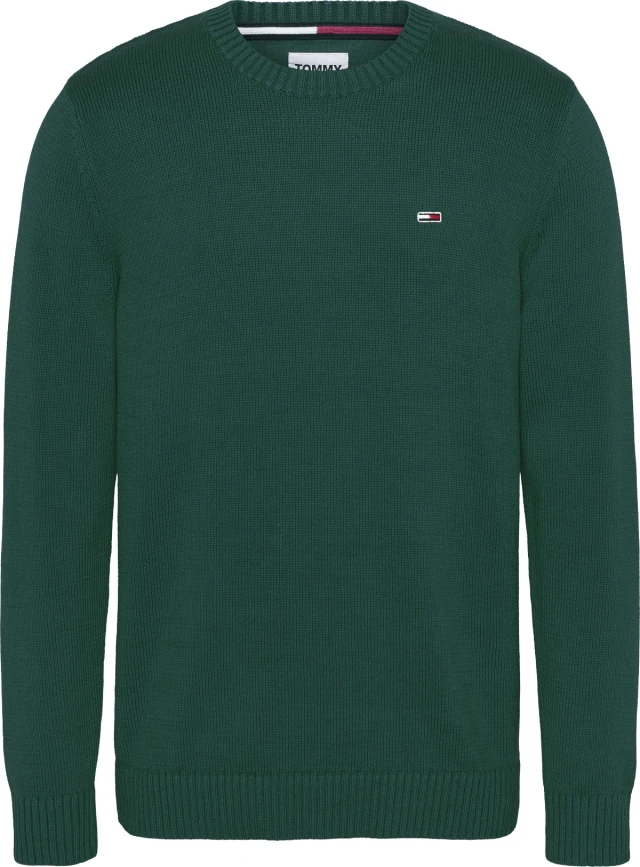 Tommy Hilfiger Tjm Essential Crew Neck Sweater Ανδρικο Πλεκτο Λαδι