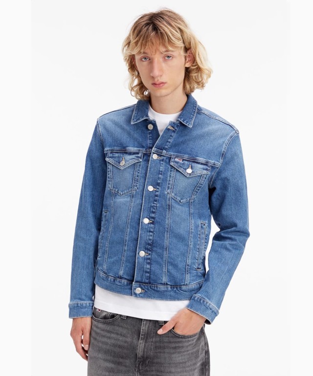 TOMMY HILFIGER REGULAR TRUCKER JACKET AG5132 ΑΝΔΡΙΚΟ ΜΠΟΥΦΑΝ ΤΖΙΝ