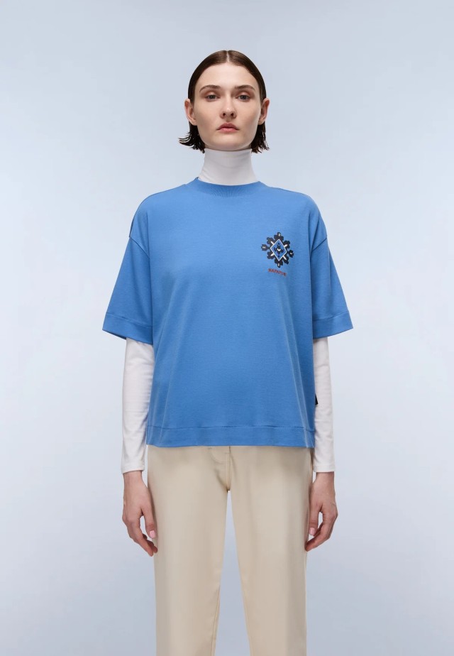 Napapijri S-Irto Ss W Riviera B3e Γυναικεία Μπλουζα Μπλε