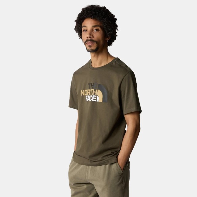 The North Face M S/S Easy Tee New Taupe Green Ανδρική Μπλούζα Χακί