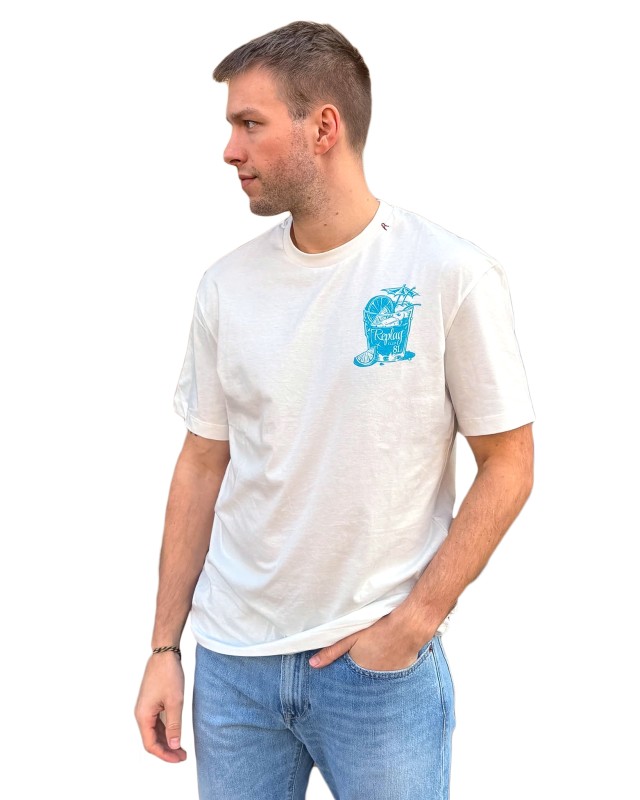 Replay Ανδρική Μπλούζα Λευκή