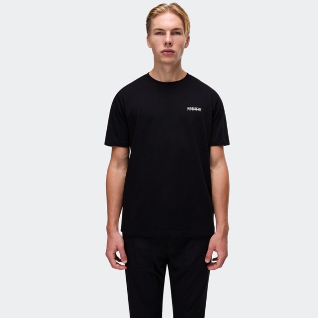 Napapijri S-Guide Ss Black Beauty Ανδρικη Μπλουζα Μαύρη