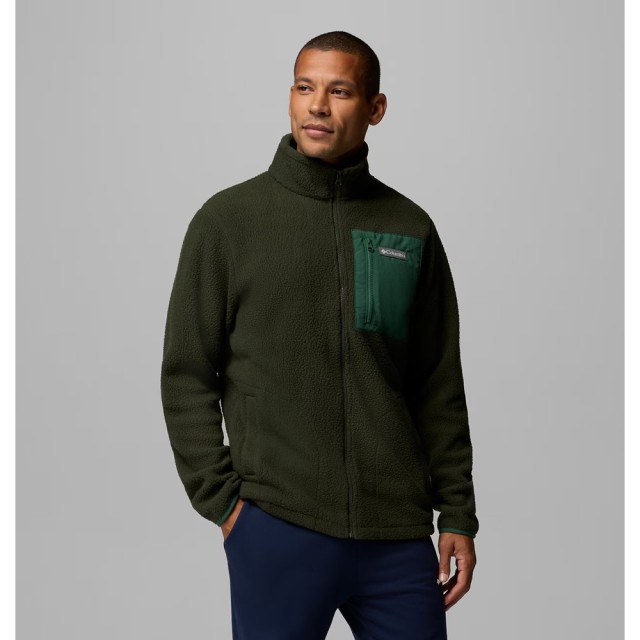 Columbia Jasper Ridge™ Pebbled Full Zip Fleece Ανδρική Ζακέτα Fleece Πράσινο