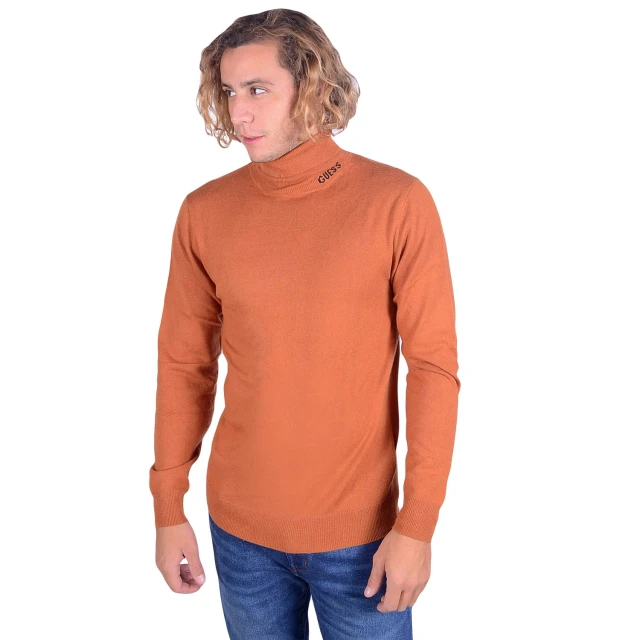 Guess Lane Basic Turtle Neck Ανδρικο Πλεκτο Ταμπα