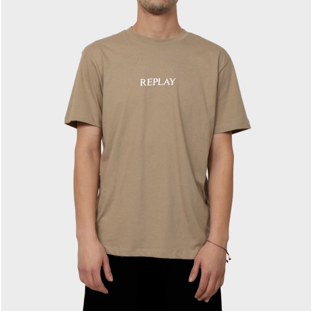 Replay Ανδρική Μπλούζα Μπεζ