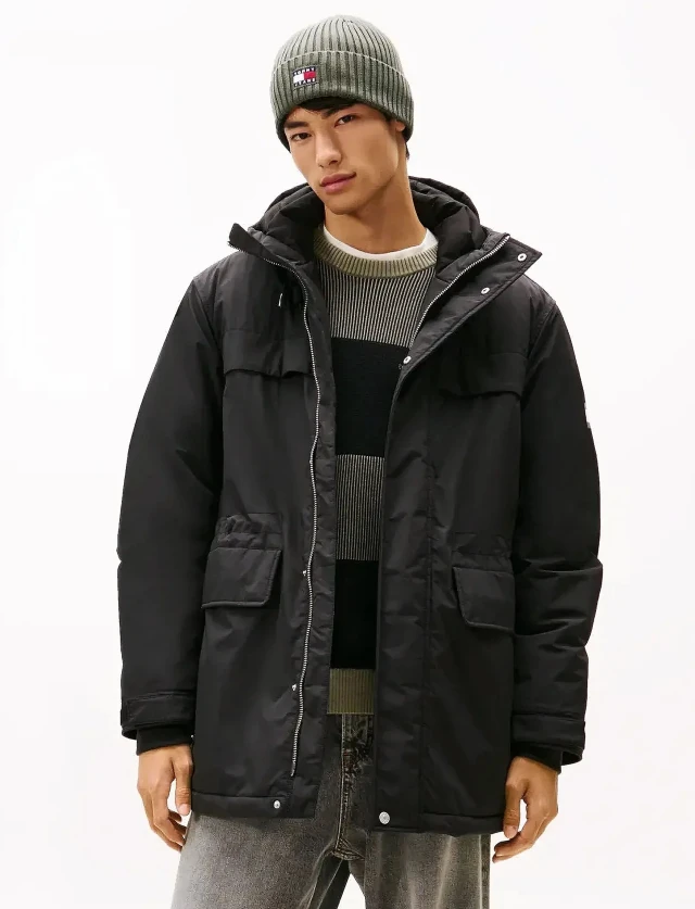 Tommy Hilfiger Tjm City Ready Parka Aνδρικό Μπουφάν Μαύρο