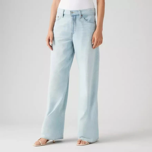 Levis Xl Straight Light Indigo - Flat Finish Γυναικειο Παντελονι Τζιν