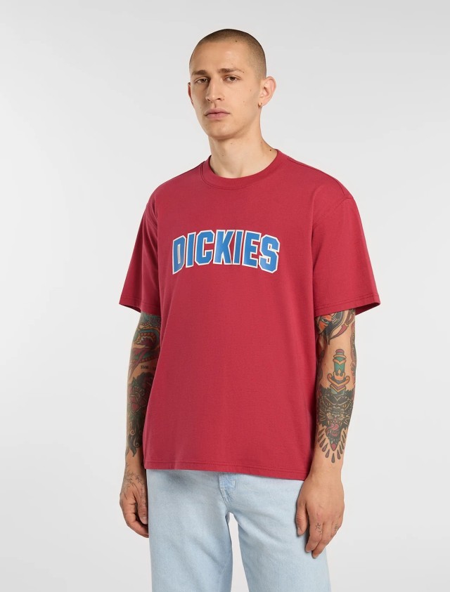 Dickies Aitkin Ss Tee Garnet Ανδρική Μπλούζα Μπορντο