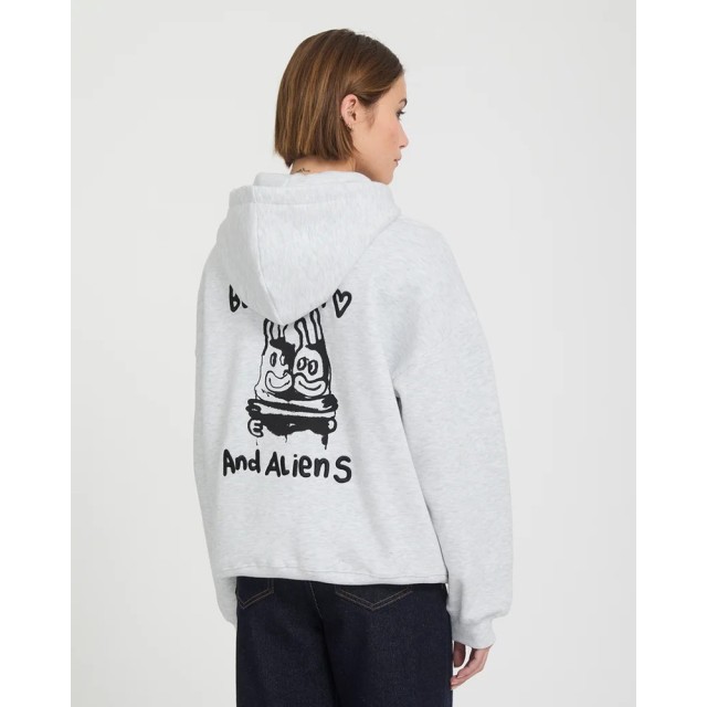Volcom Ozzy Fleece Zip Γυναικεία Ζακέτα Φουτερ Γκρι