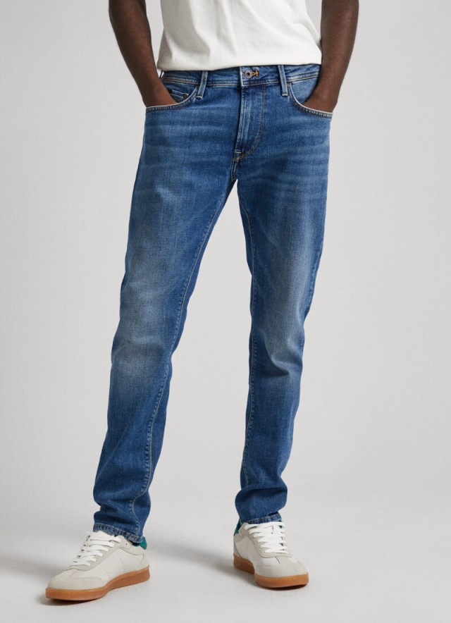 Pepe Jeans E1 Drop 2 Tapered Jeans Ανδρικό Παντελόνι Τζιν