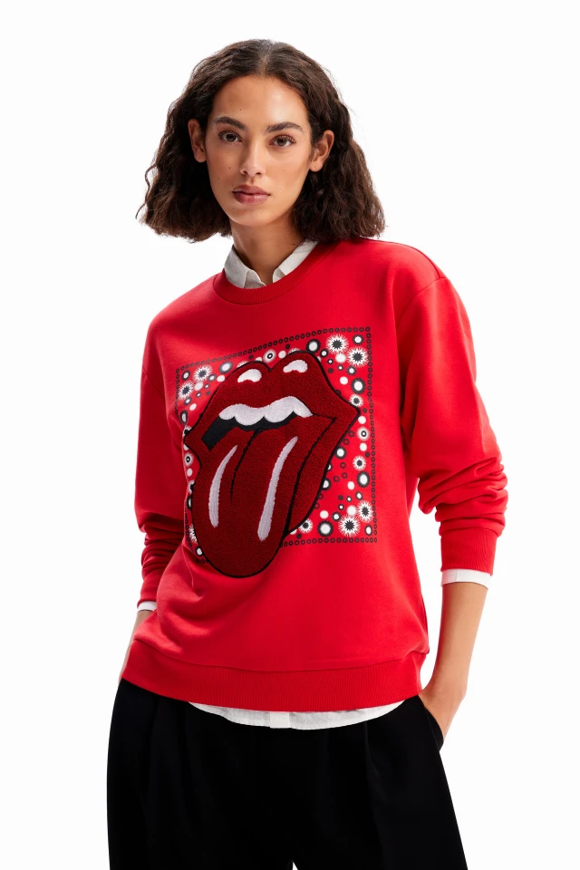 Desigual D3 Sweat_Rolling_Red Γυναικείο Φούτερ Κόκκινο