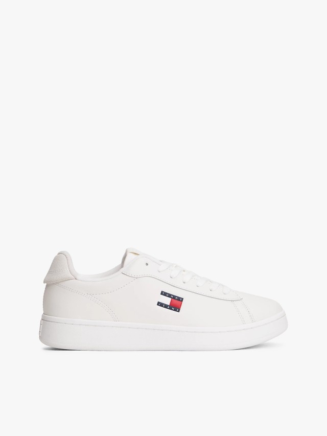 Tommy Hilfiger Archive 98 Γυναικεία Δερμάτινα Sneakers Εκρού