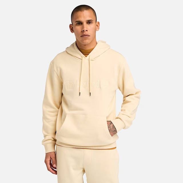 Timberland Hampthon Hoodie Angora Ανδρικό Φούτερ Μπεζ
