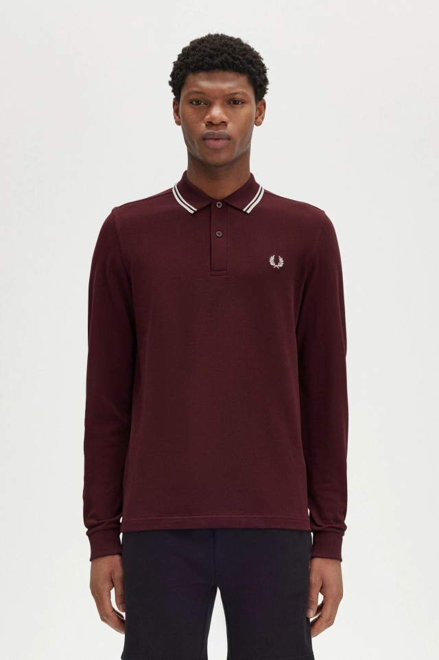 Fred Perry Ανδρική Μπλούζα Polo Μπορντό