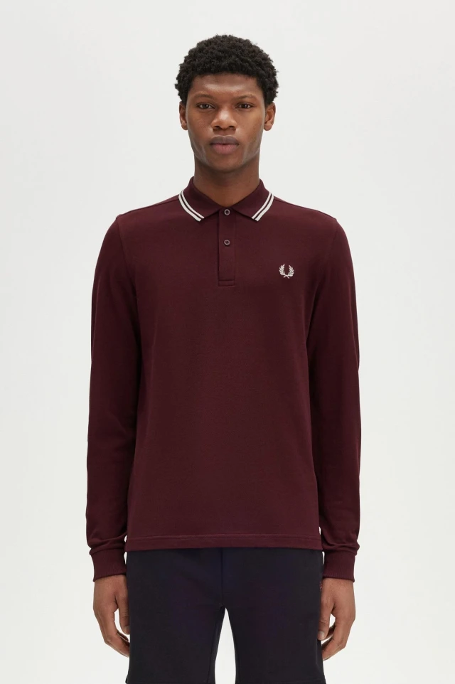 Fred Perry Ανδρική Μπλούζα Polo Μπορντό