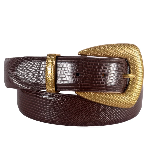 Guess Not Adjustable Pant Belt Γυναικεια Ζωνη Καφε