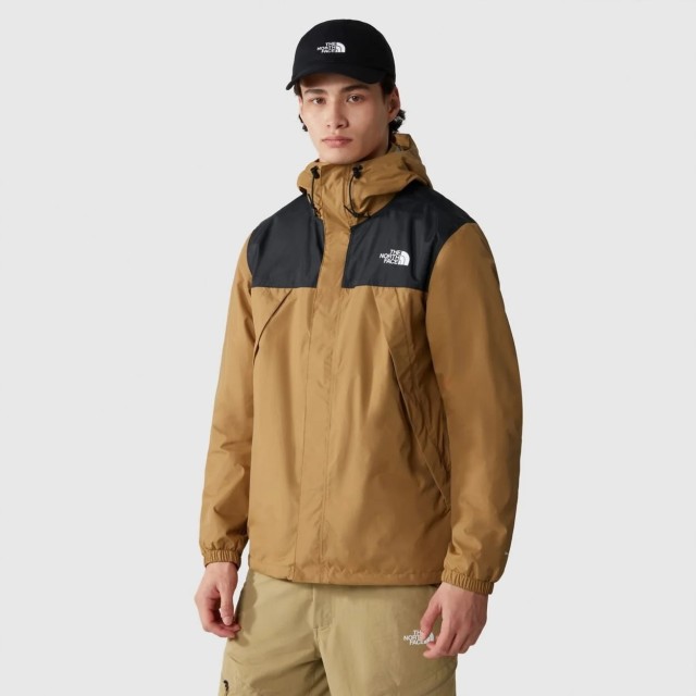 The North Face M Antora Jacket Tnfblk/Utiltybn Ανδρικό Μπουφάν Αντιανεμικό Μπεζ