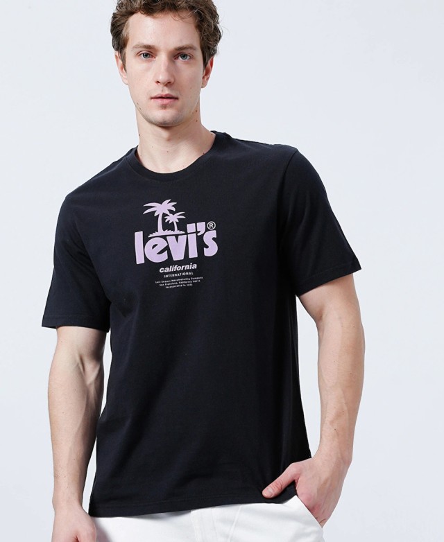 Levis Ss Relaxed Fit Tee Poster Summ Ανδρικη Μπλουζα Μαυρη