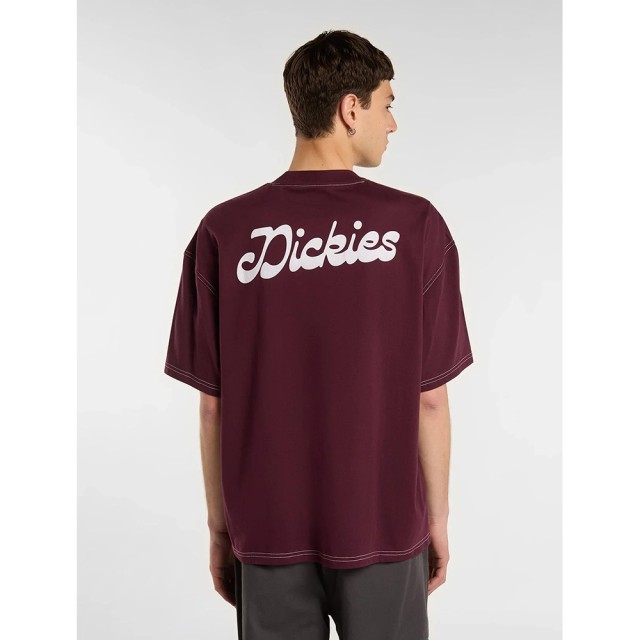 Dickies Cornville Ss Tee Ανδρική Μπλούζα Μπορντο