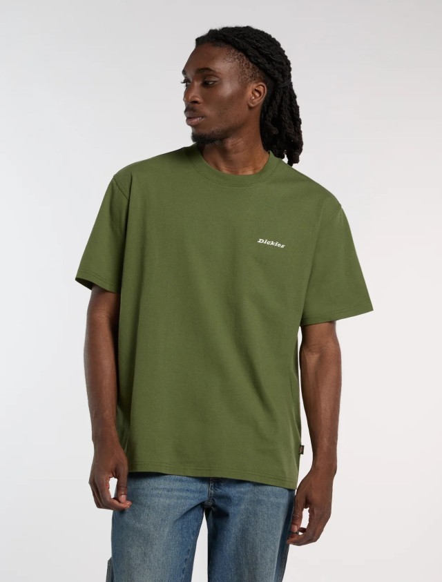 Dickies Loretto Ss Tee Garnet Ανδρική Μπλούζα Πράσινη