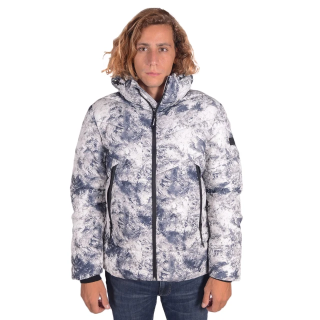 Tom Tailor 3Rd 111 Heavy Puffer Ανδρικο Μπουφαν Maυρο Λευκο