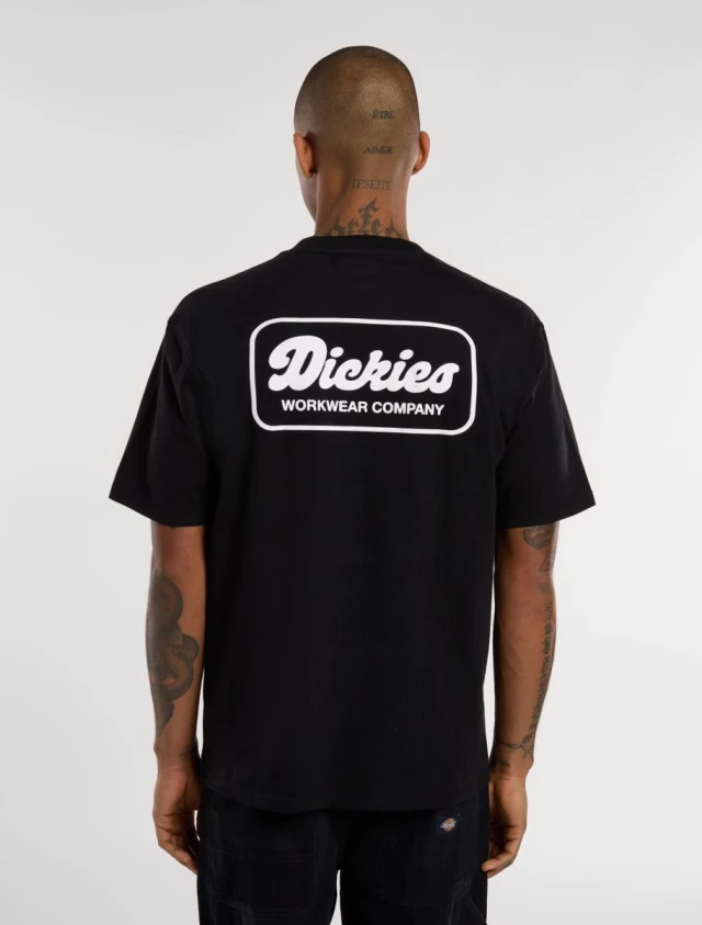 Dickies Lewistown Ss Tee Black Ανδρική Μπλούζα Μαύρη