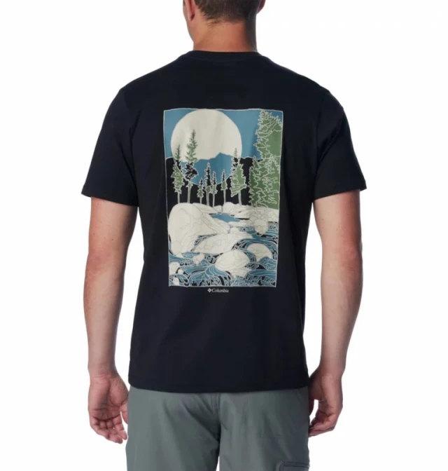 Columbia Rapid Ridge™ Back Graphic Tee II Ανδρική Μπλούζα Μαυρο