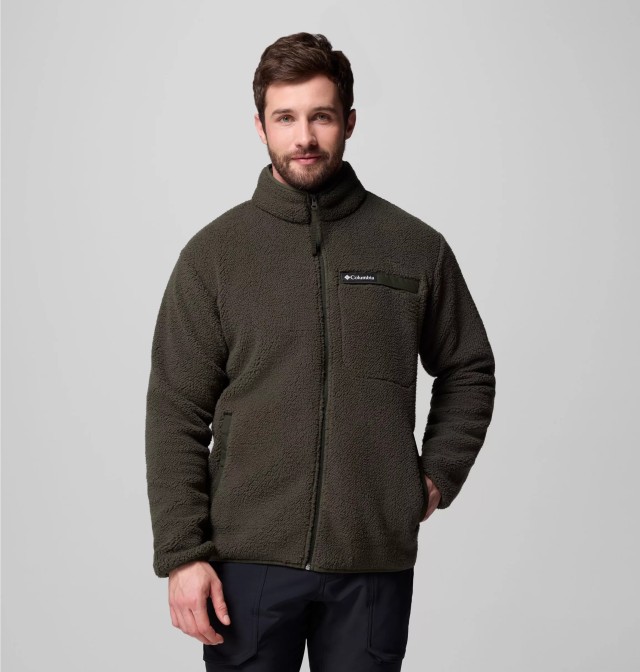 Columbia Rugged Ridge™ High Pile Full Zip Ανδρική Ζακέτα Fleece Πράσινη