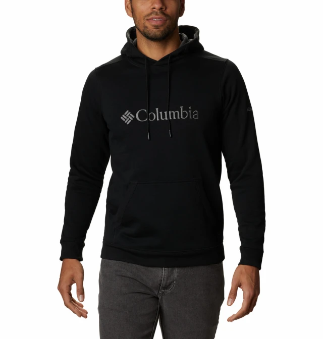 Columbia Csc Basic Logo Ii Hoodie Ανδρικο Φουτερ Μαυρο