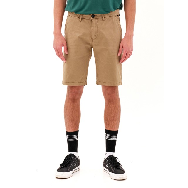 Emerson Mens Stretch Chino Short Pants Ανδρικη Βερμουδα Chino Μπεζ