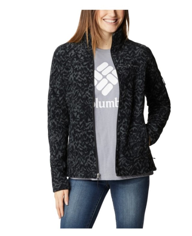 Columbia Benton Springs Shirt Jacket Γυναικεια Ζακετα Fleece Animal Print