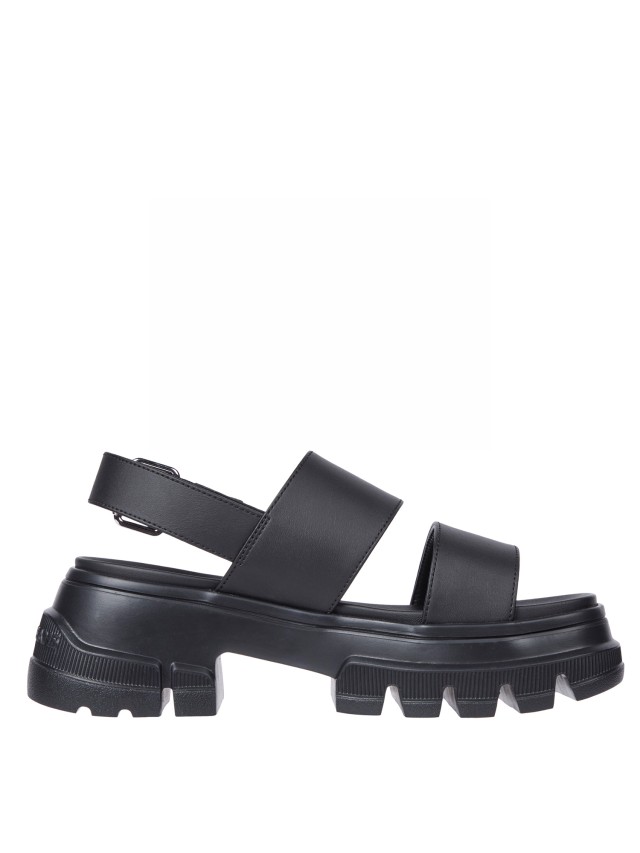 Tommy Hilfiger Tjw Chunky City Sandal Γυναικεία Πέδιλα Μαύρα