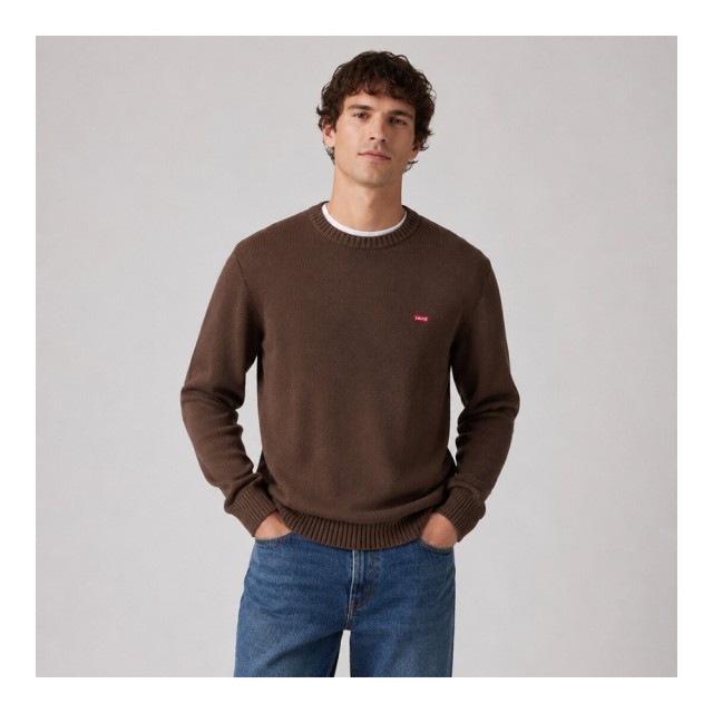Levis Classic Hm Sweater Browns Ανδρικό Πλεκτό Καφέ