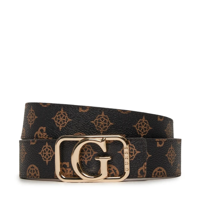 Guess Kuba Adj & Rev Pant Belt Γυναικεία Ζώνη Καφέ