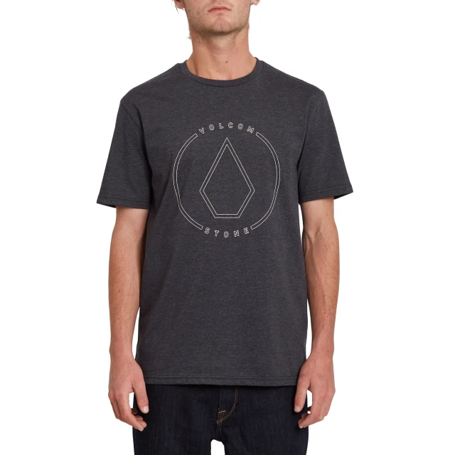 Volcom Fa Rim Stone Hth Ss Ανδρικη Μπλουζα Ανθρακι