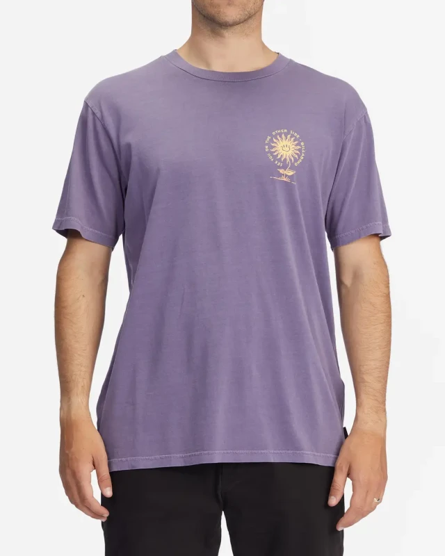 Billabong Sun Flower Ss Ww Ανδρικh Μπλουζα Μωβ