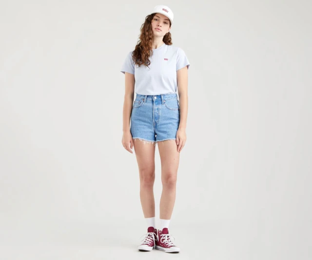 Levis Ribcage Short Bernal Mid Stone Γυναικειο Σορτσ Τζιν