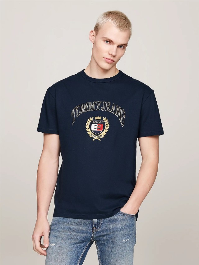 Tommy Hilfiger Tjm Reg Tj Gold Crest Tee Ανδρική Μπλούζα Μπλε