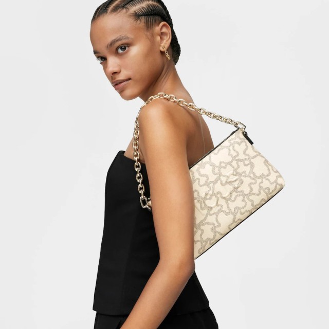 Tous Clutch K Icon Beige-Multi Γυναικεία Τσάντα Μπεζ